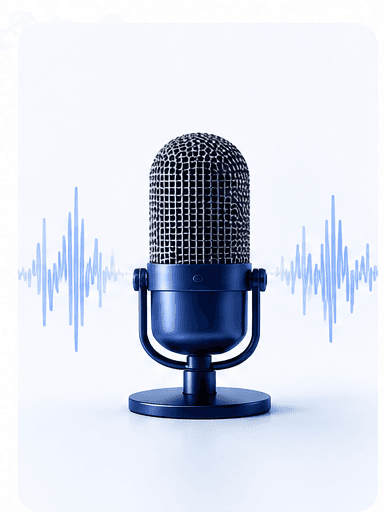 Microphone representing live sessions
